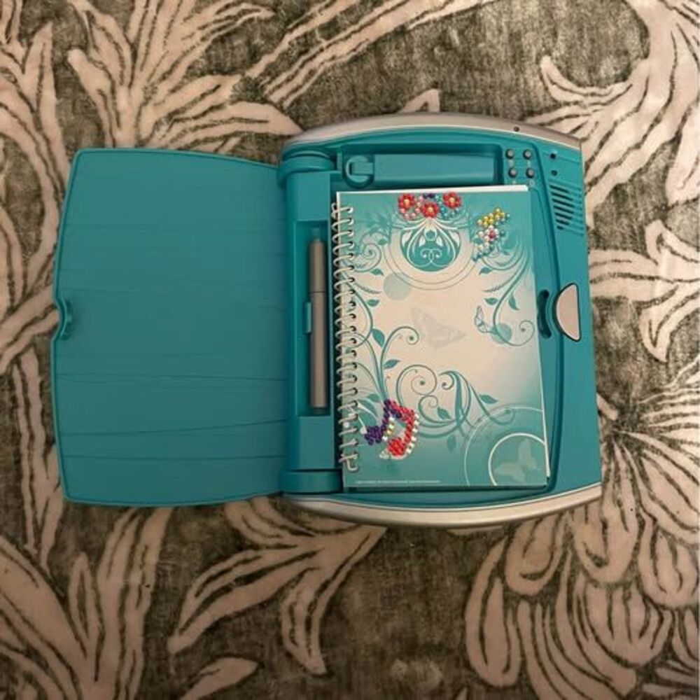 Blue 2012 Mattel Girl Tech Electronic Password Journal Diary WORKS.